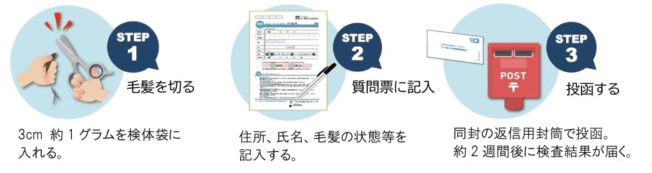 毛髪ミネラル検査29元素（ら・べるびぃ社製）